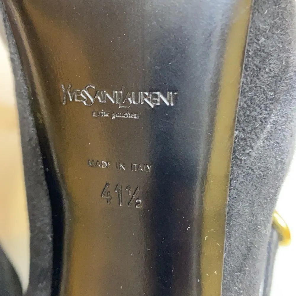 Yves Saint‎ Laurent Babydoll Stiletto Platform Heels D24 - Image 10