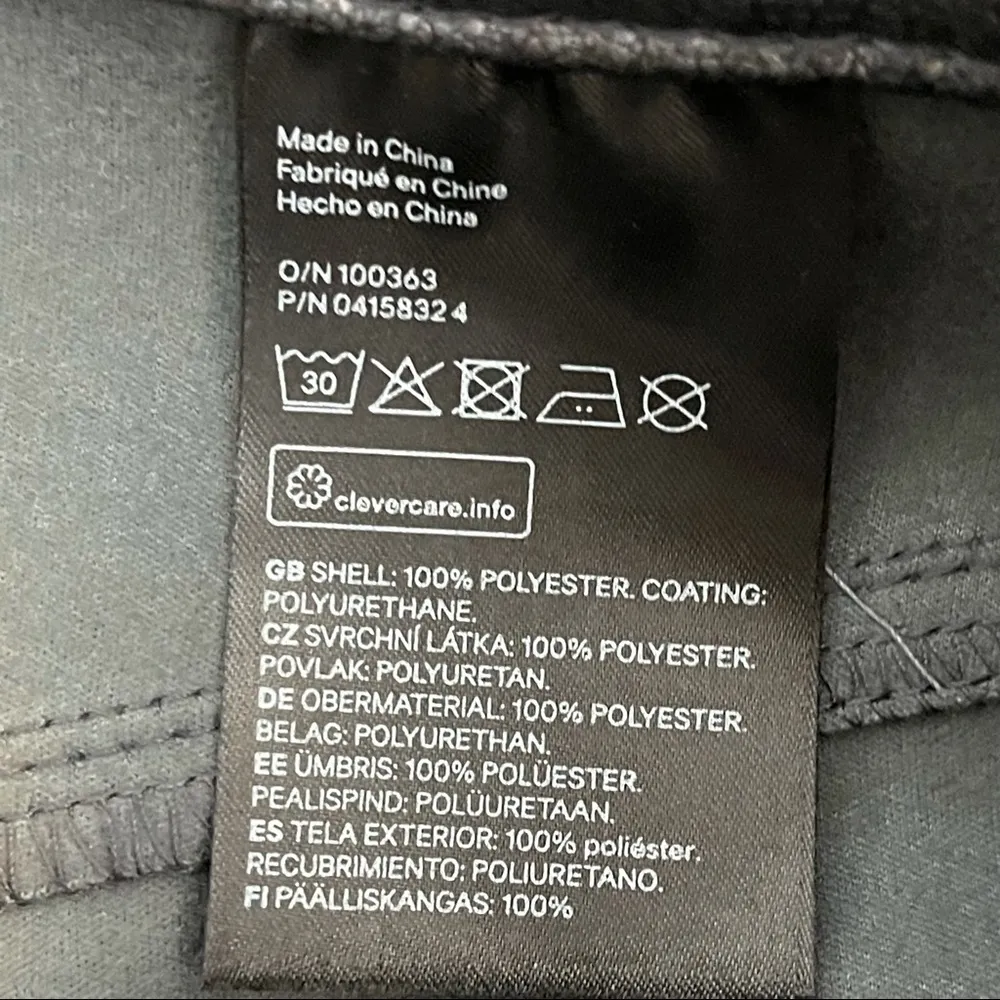 H & M New with Tags Faux Leather Biker Mini Skirt - Image 8