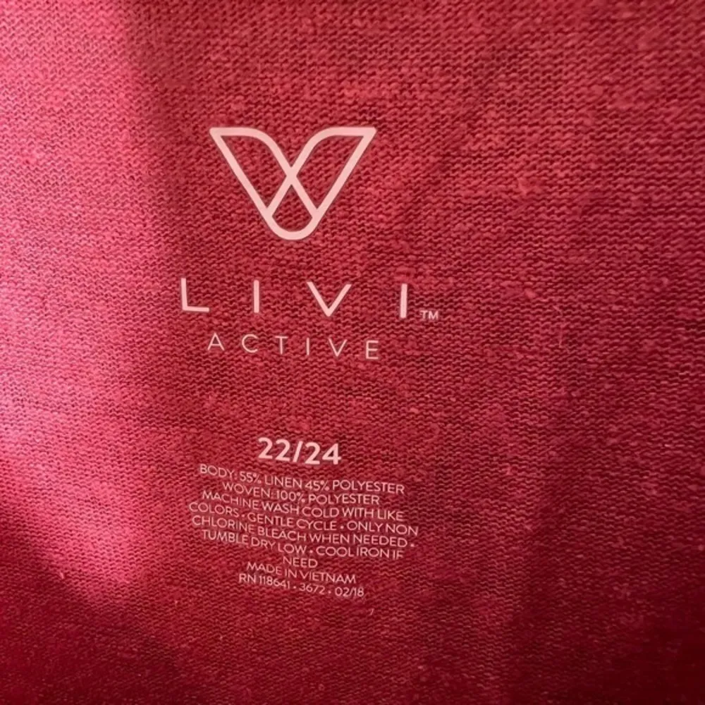 Livi Womens Coral Active Round Neck Ruffle Cap Sleeve Mini Shift Dress Sz 22 24 - Image 4