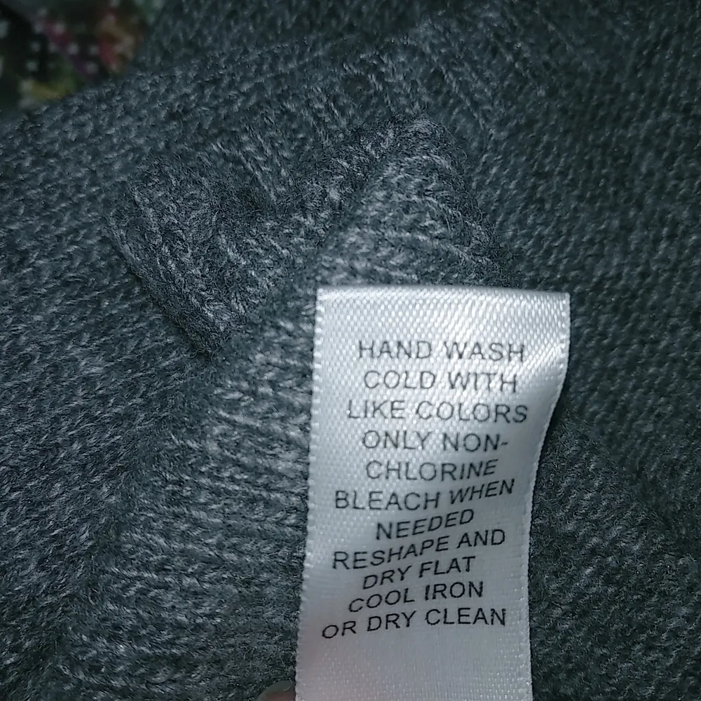 Banana Republic L Luxury Cashmere Blend Ribbed Pullover Turtleneck Sweater Gray - Image 9