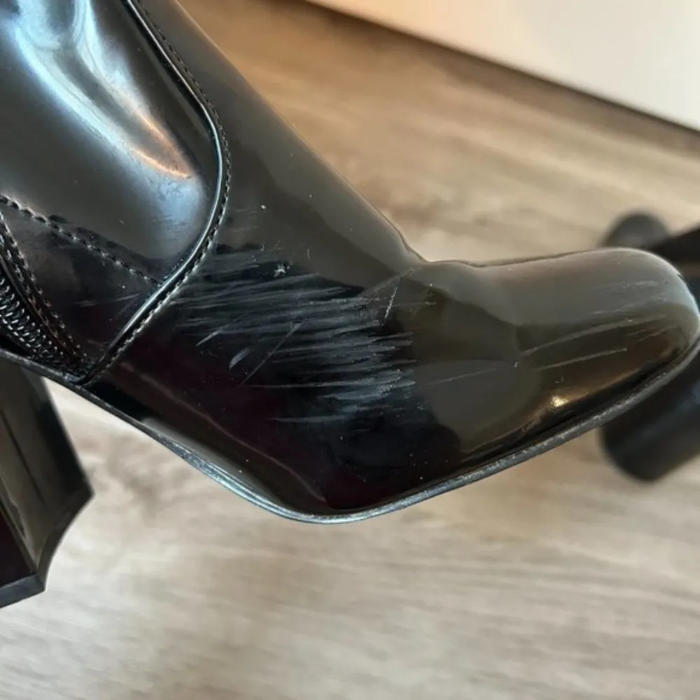 Steve Madden Black Gaze Chunky Heel Boot Size 7.5 - Image 6