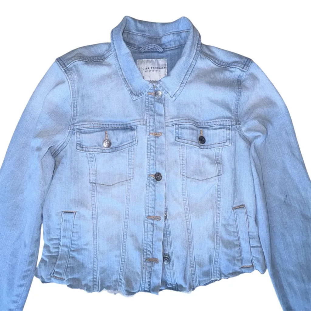 Sanctuary Jean Jacket Blue - Image 9