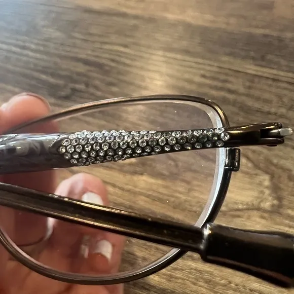 Judith‎ Lieber vintage crystal frames only Gold - Image 9