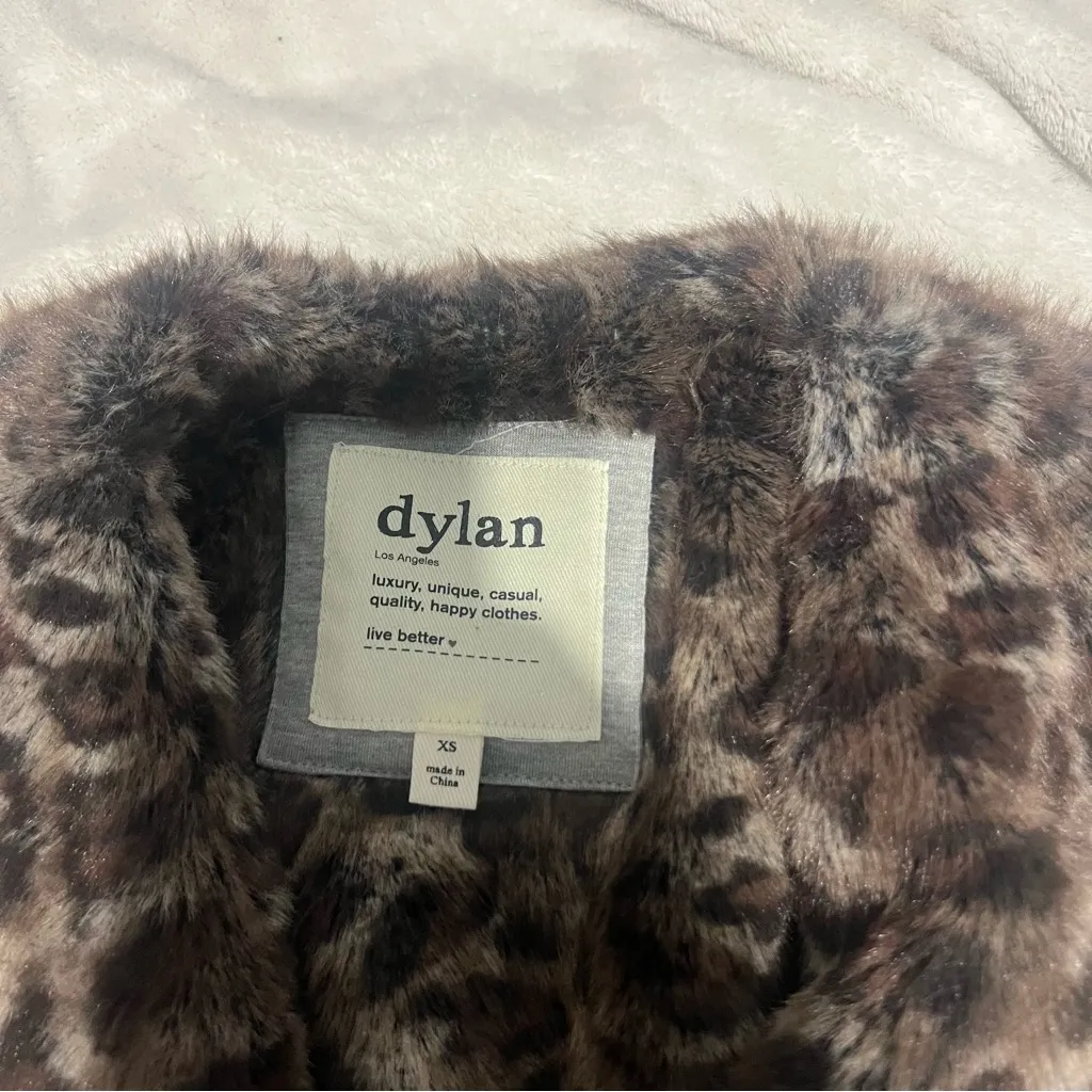 Dylan Brown Faux Fur Vest - Image 3