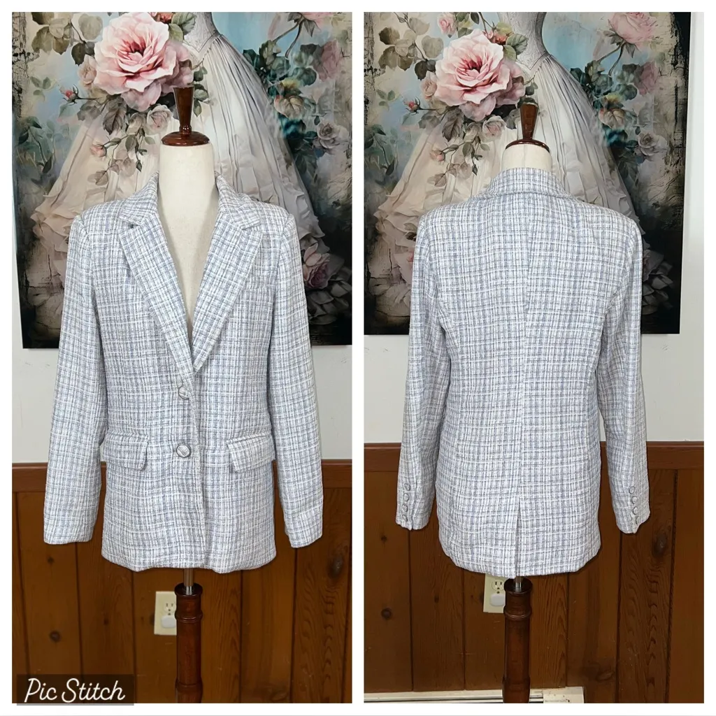 Awesome 7 For All Mankind Plaid Chenille Blazer! - Image 2