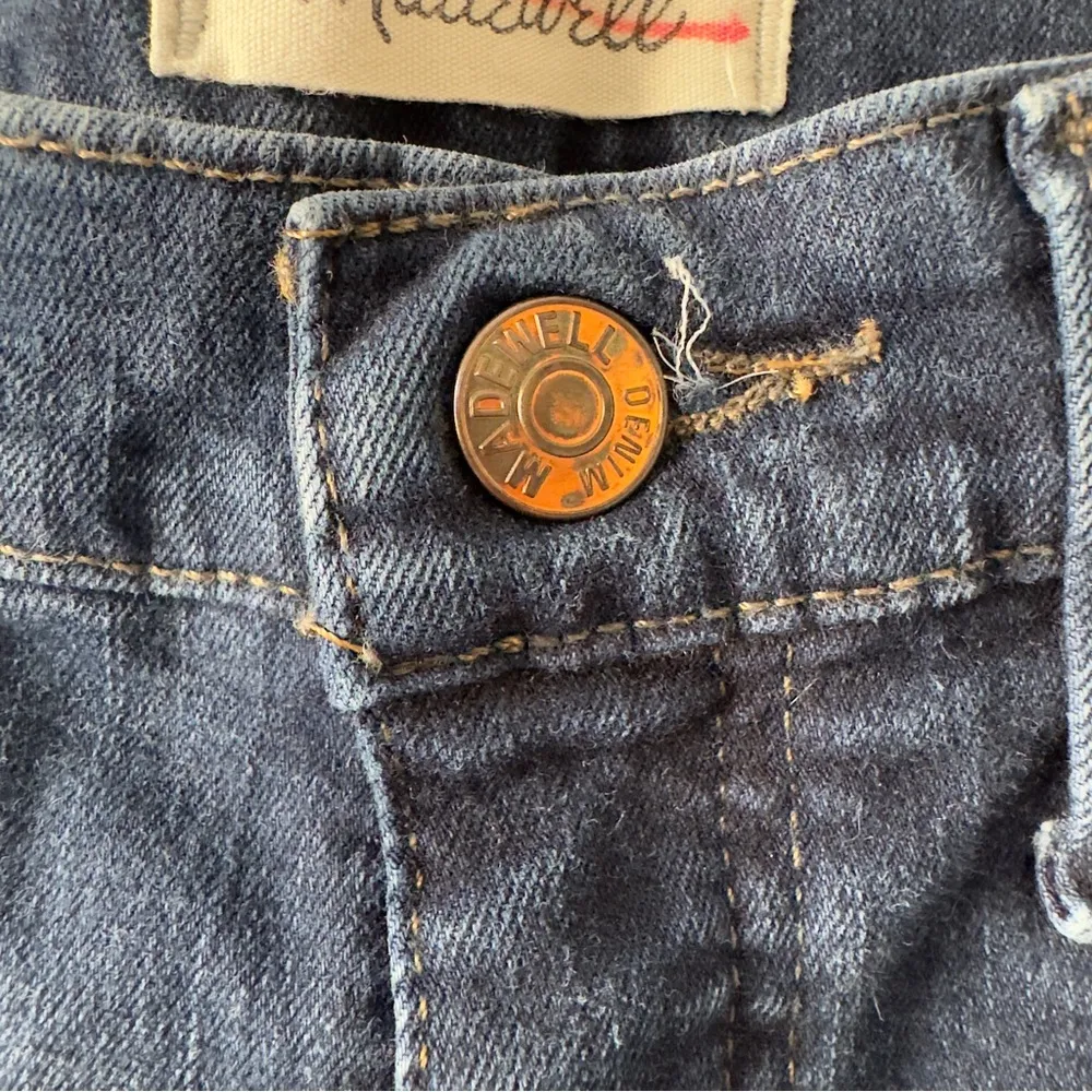 Madewell 10” High Rise Skinny Jeans Dark Wash denim zip button pockets belt loop - Image 6