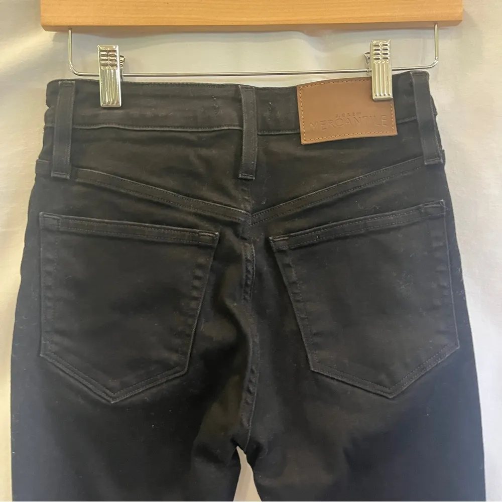 J Crew Mercantile Black Denim Skinny Jeans Womens Size 25 Classic Basic Casual - Image 3