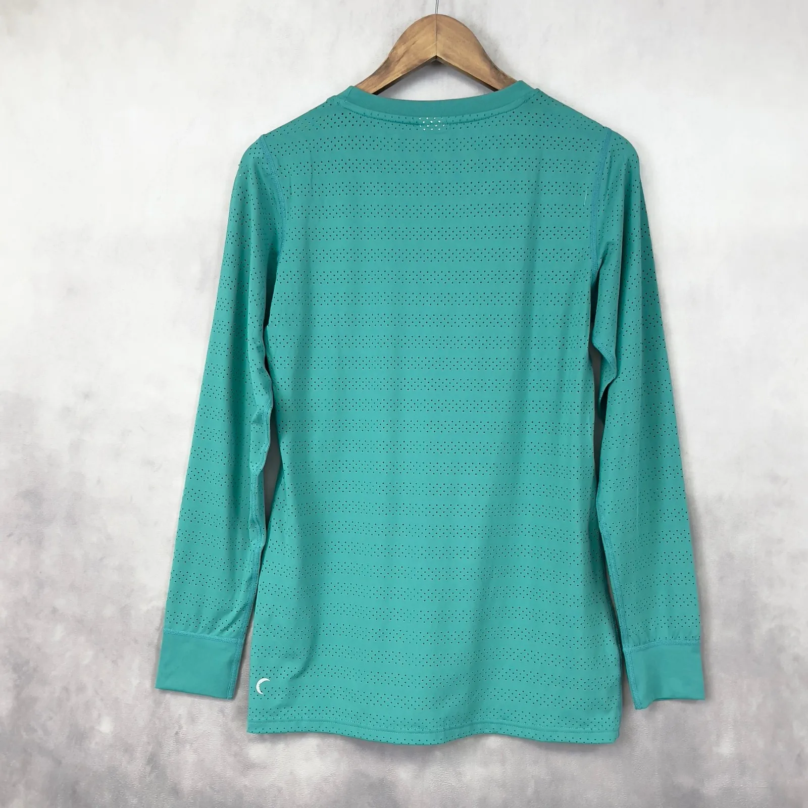 ZYIA Active Womens Chill Tee Shirt Medium Athleisure Gym Workout Activewear Chic Green - Image 4