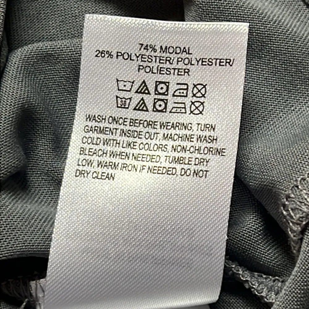 Lucky Brand Gray V-Neck Peplum Elastic Waist Top   Size Small - Image 4