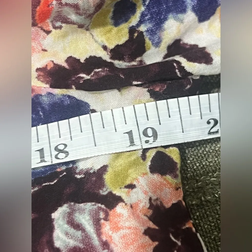 Anthropologie Maeve Pansy Field floral popover peasant blouse  women's size 4 - Image 16