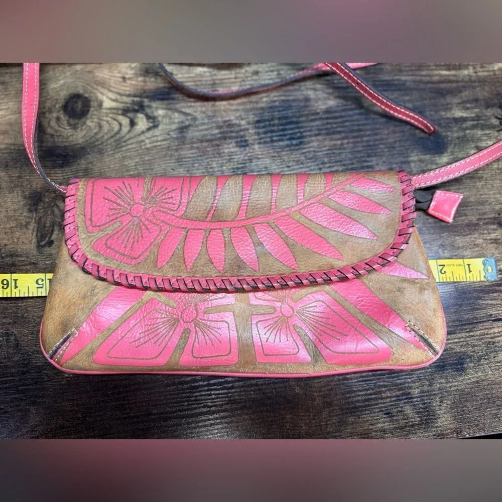 Patricia‎ Nash Pink and tan tropical print purse - Image 12