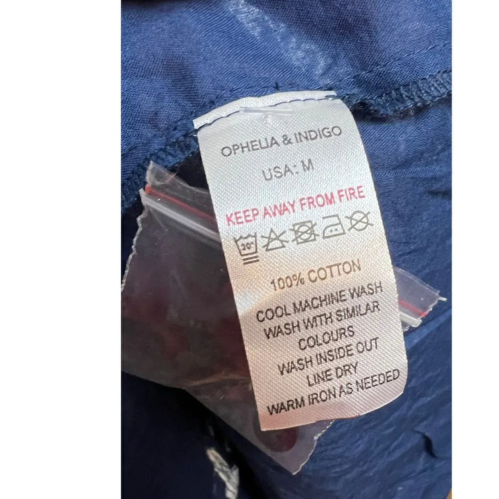 Ophelia & Indigo Navy Floral Tilly Maxi Dress NWT Sz. M Blue Size M - Image 10