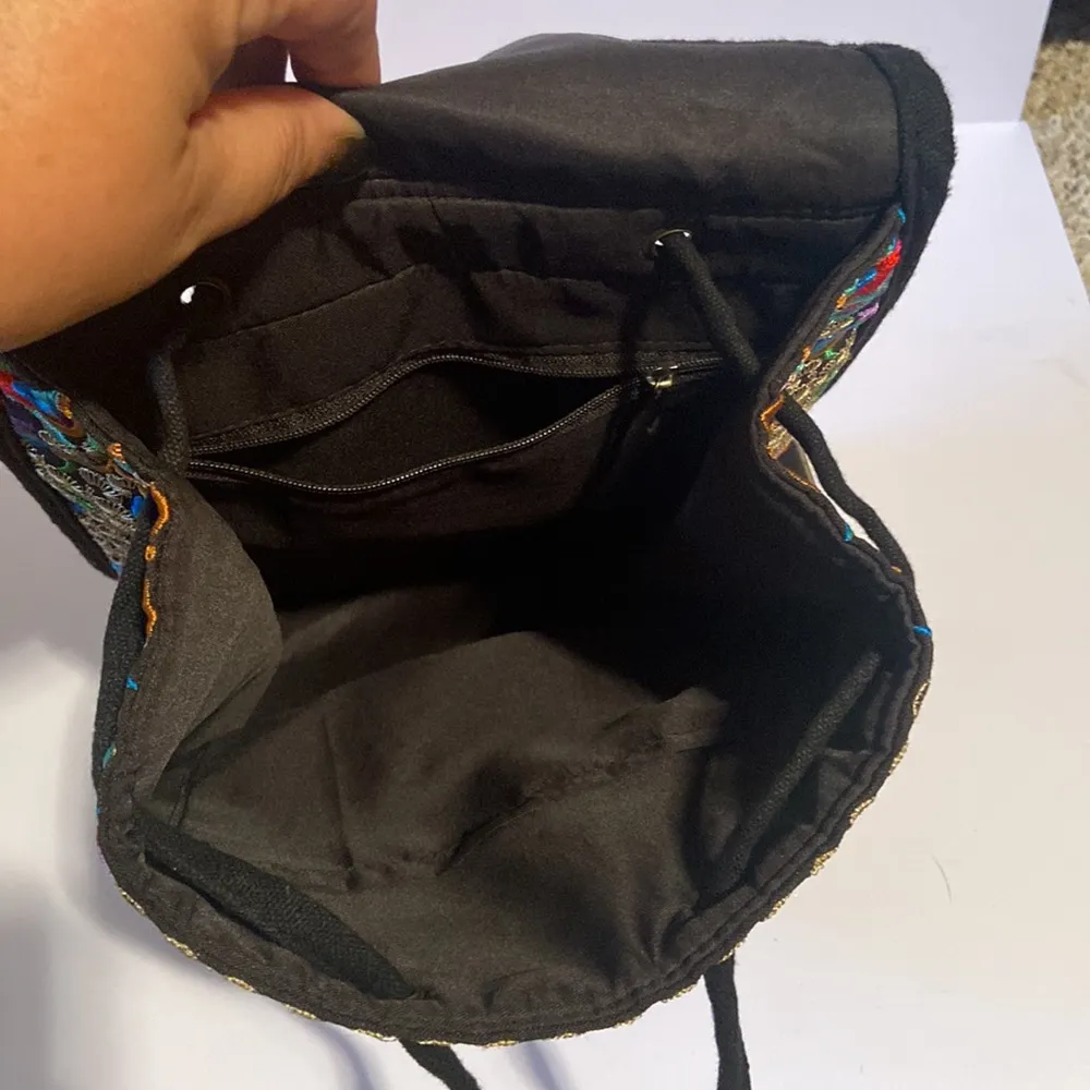 Bright Floral Embroidered Backpack - Image 5