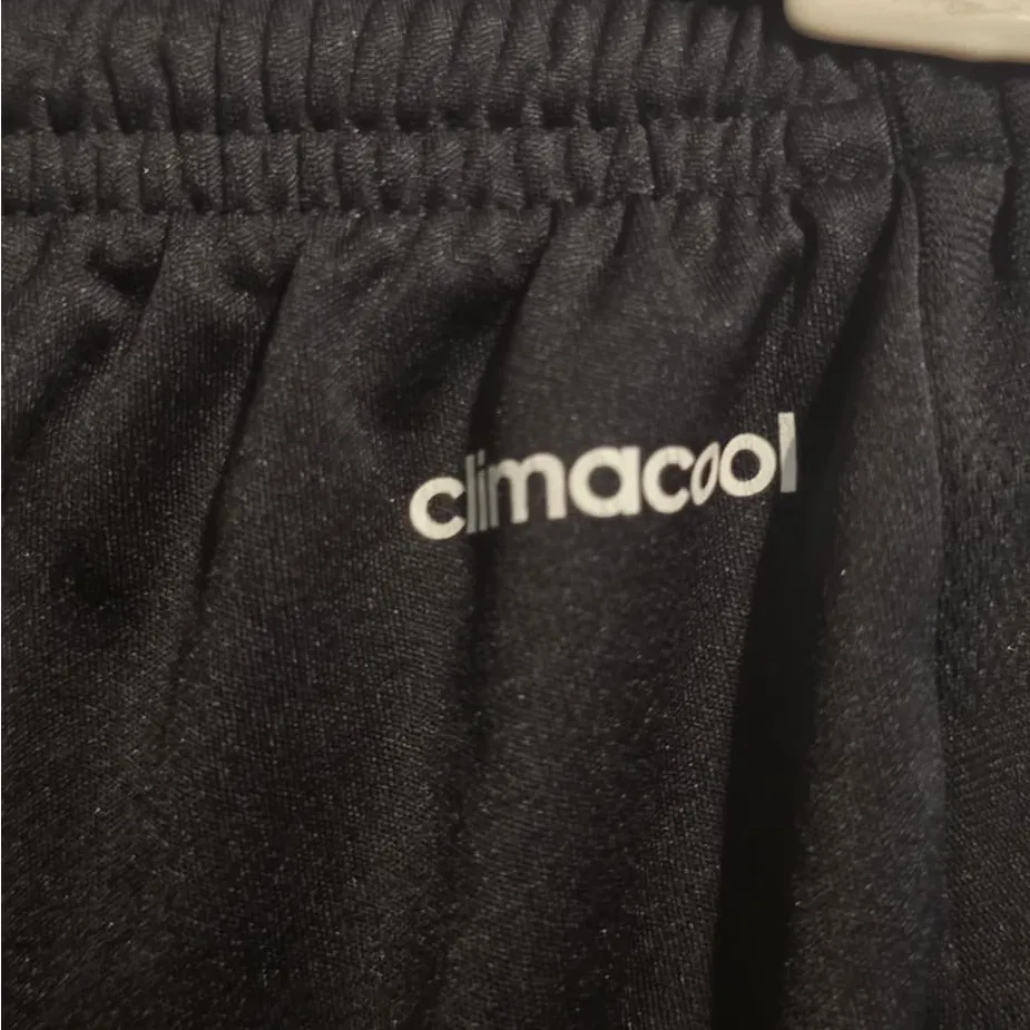 Adidas Black Shorts with White Trim - Image 5