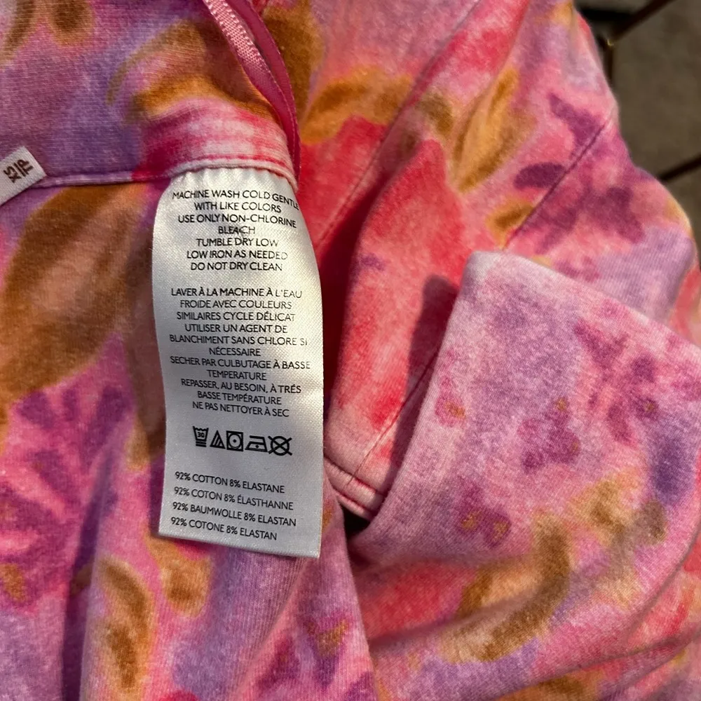 Free People Crop‎ Top and Bike Shorts Floral 2-piece Matching Set - Image 9