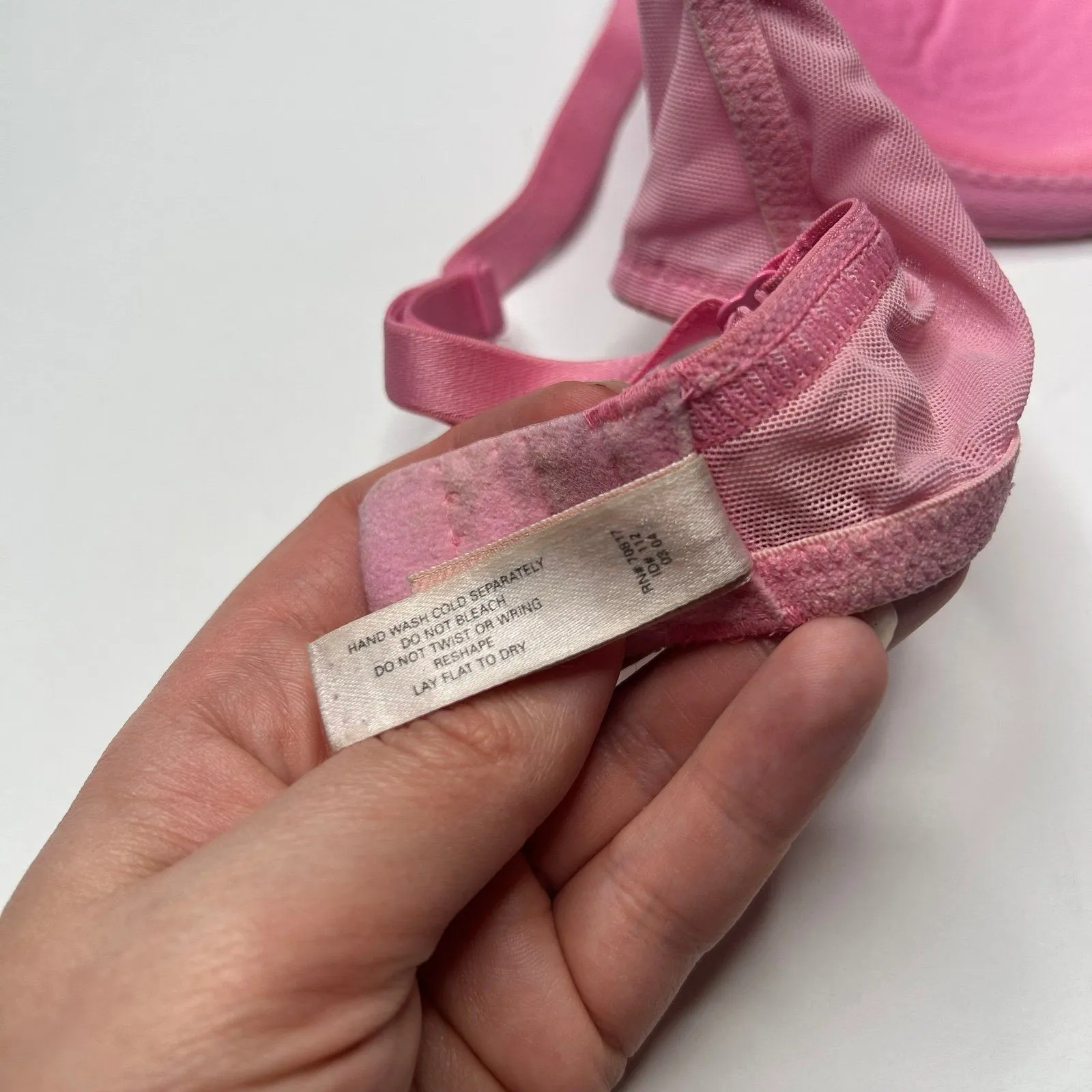 Victoria’s Secret pink lined Bra 34C y2k 2000s vtg cute - Image 6