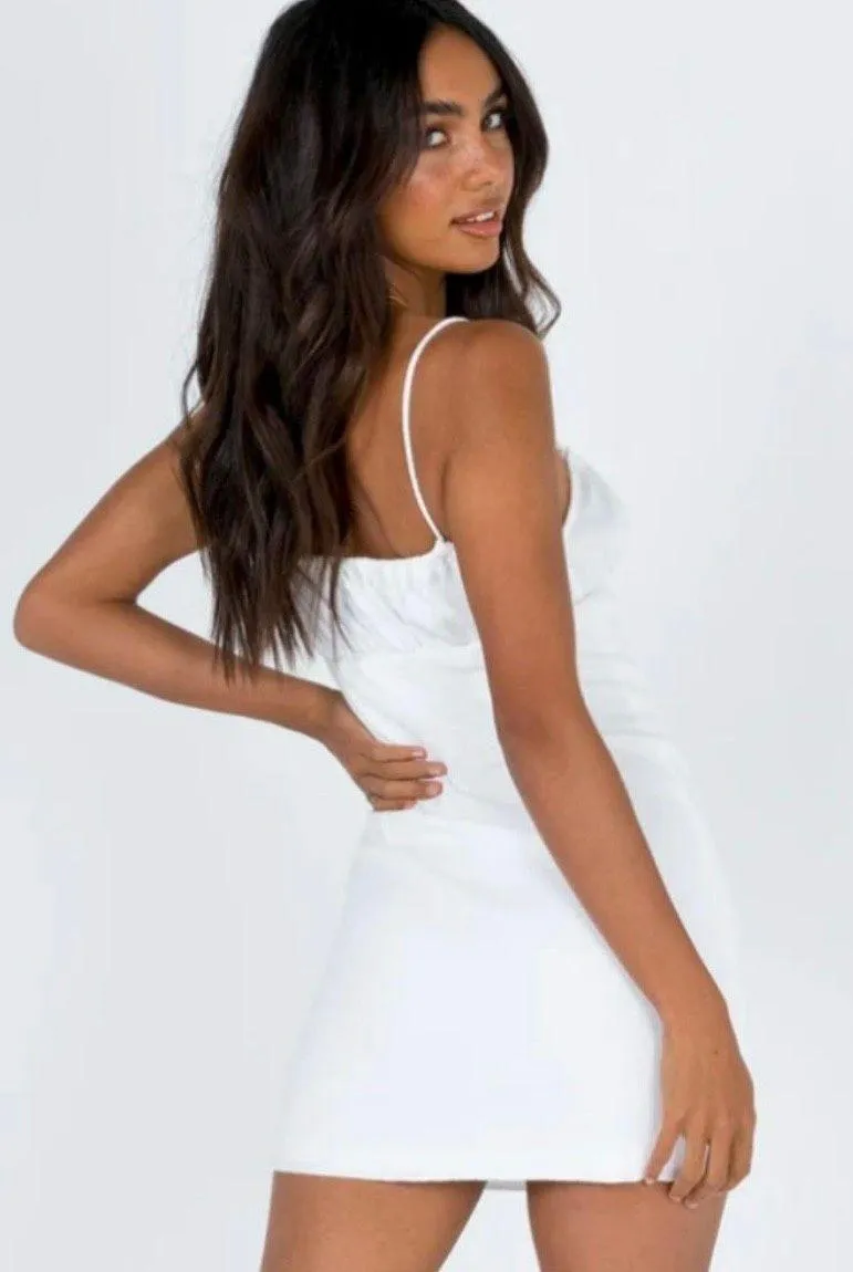 Slow Dancing Mini Dress in White - Image 6
