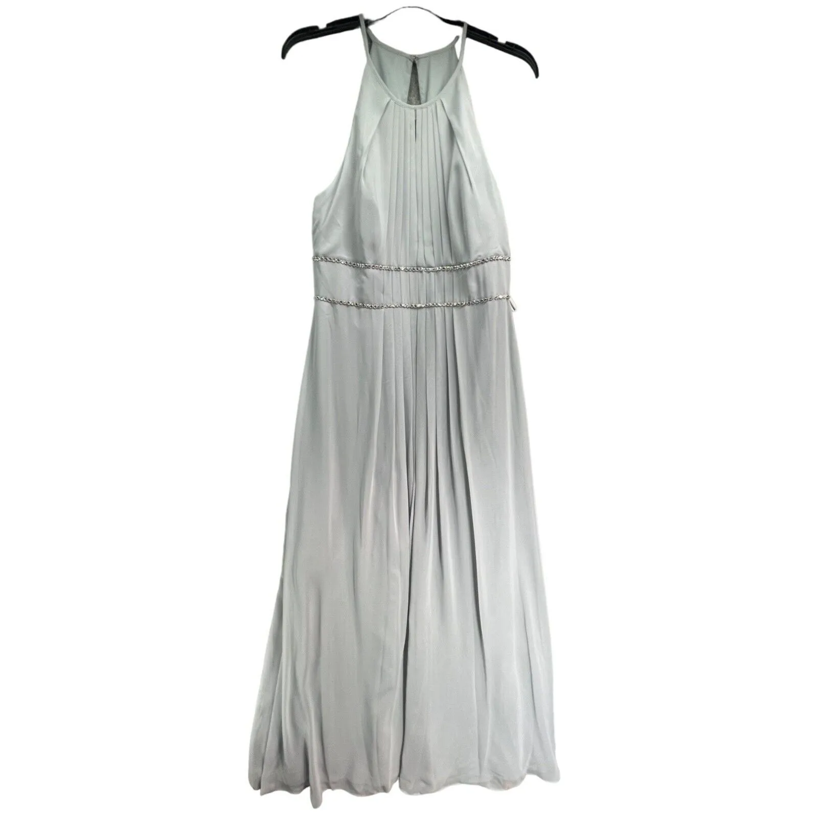 Jenny Packham Gown 14 Platinum Rhinestone Special Occasion Dress Prom #JP1023 Gray - Image 2