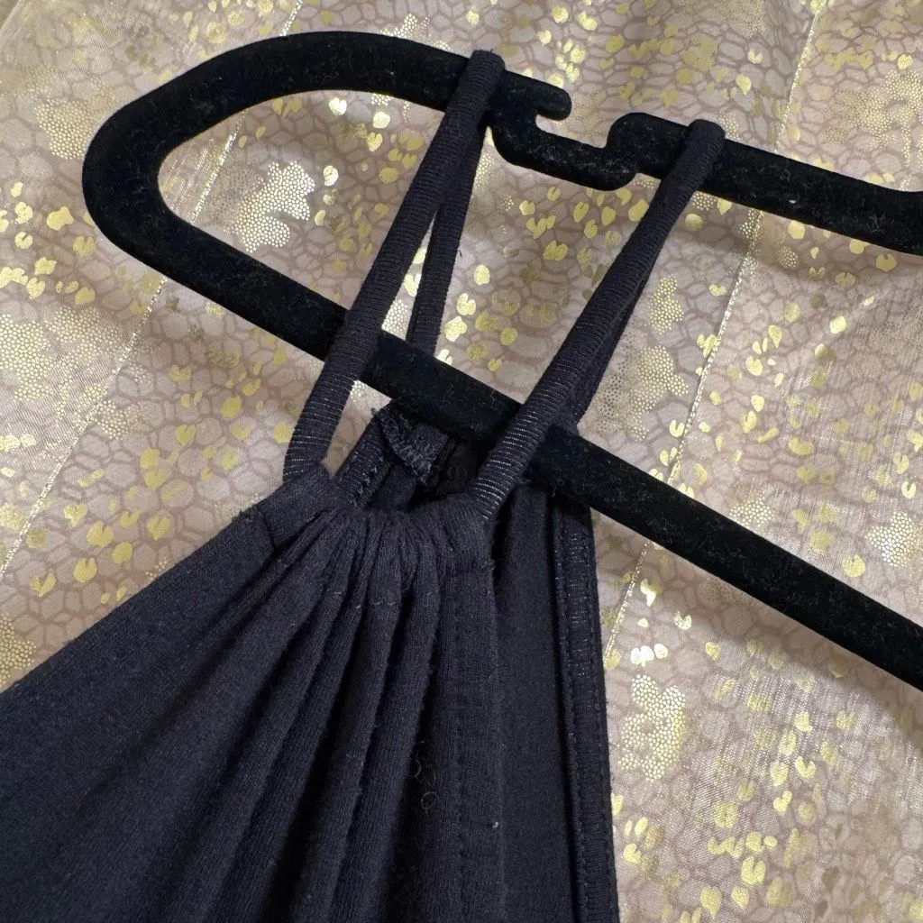 Old Navy Black Wide Leg Stretchy Tank Top V Neck Jumpsuit XL - Image 5