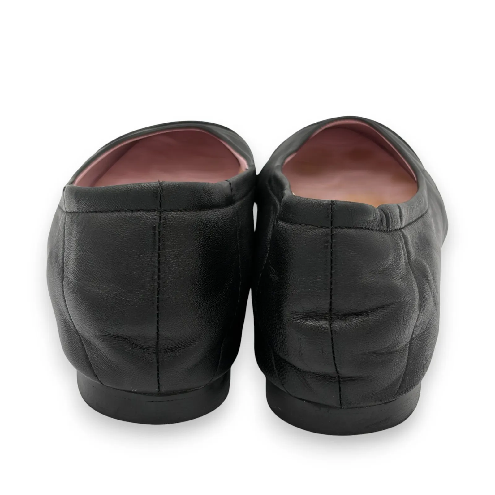 SOLE BLISS Luna Black Leather Cap Toe Ballet Flat Shoes Sz 39 Comfort Orthopedic - Image 8