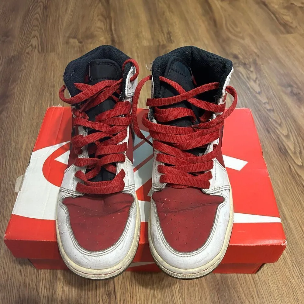 NIKE air jordan 1 retro carmine mid top shoes sneakers women’s 6 = 4.5Y - Image 5