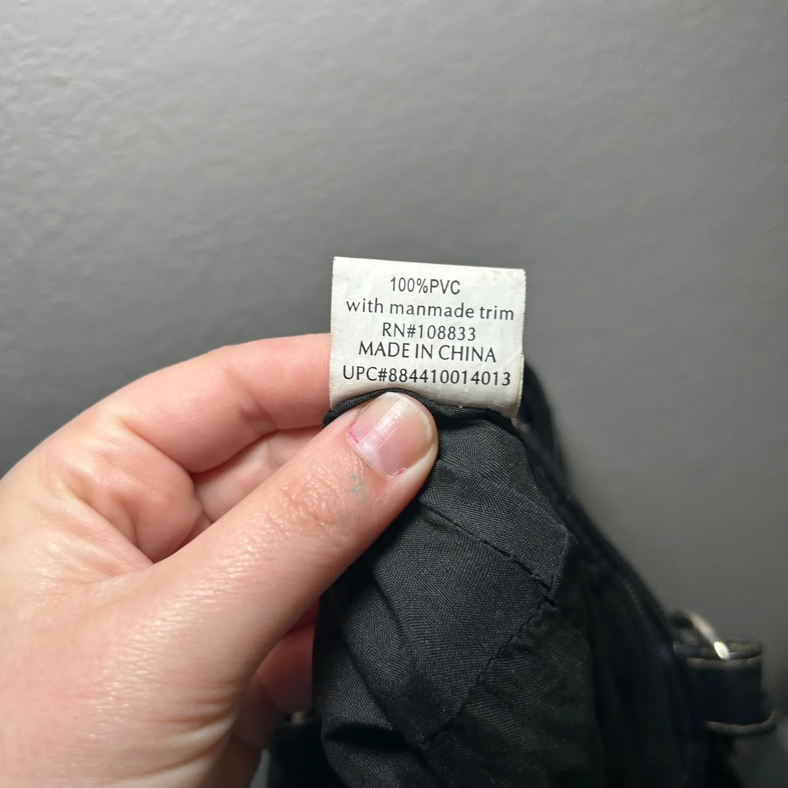 Black Faux Leather Shoulder Bag Silver Buckle Detail minimal classic everyday - Image 7