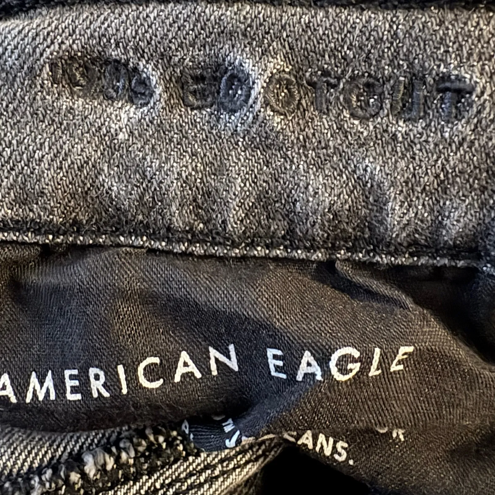 American Eagle AE ‘90s Bootcut Jean 12 Regular Women’s Black Wash 3879 - Image 5