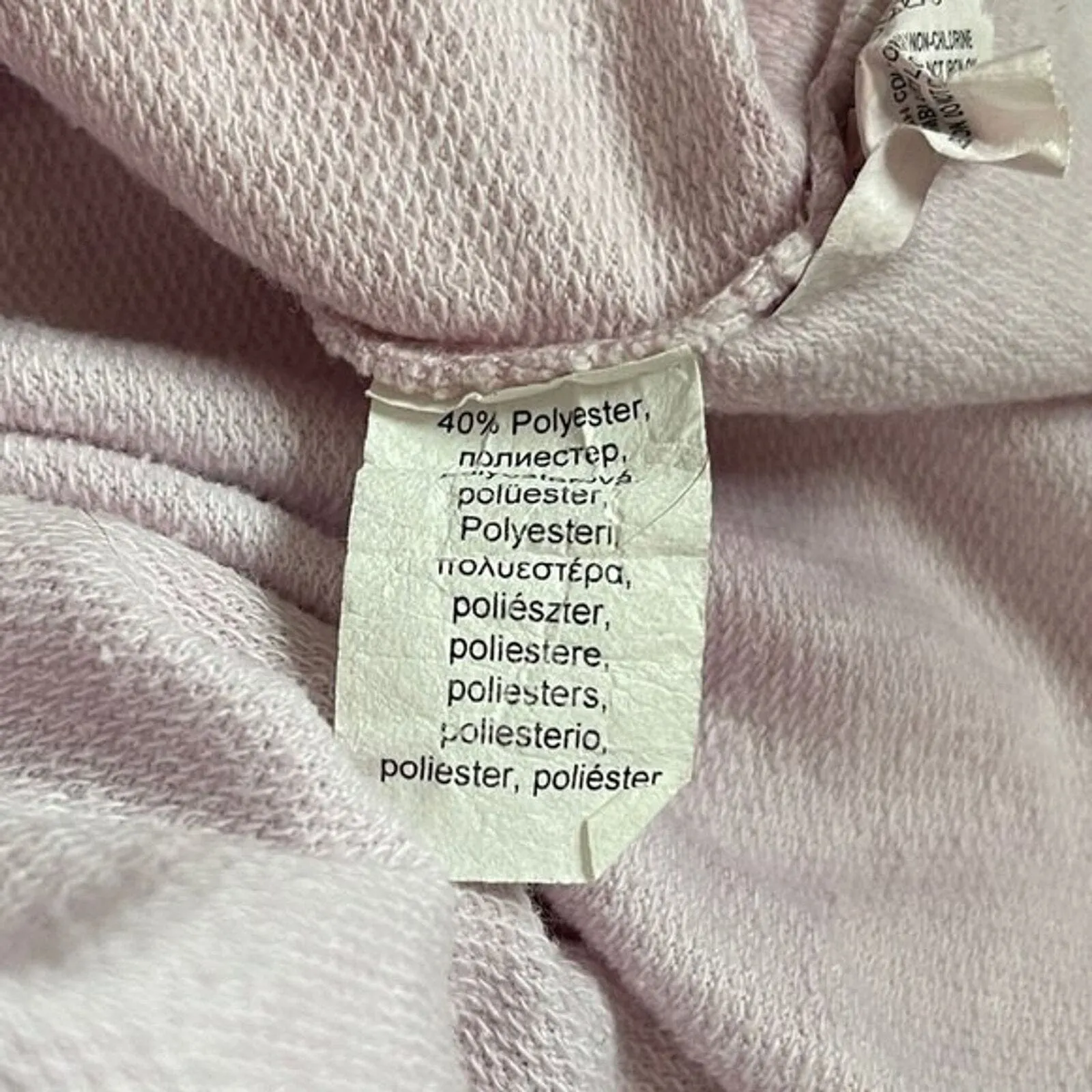 The Mountain Sweatshirt Womens Medium Pink So‎ Kissable Cat Slouch Crew Tie Dye - Image 6