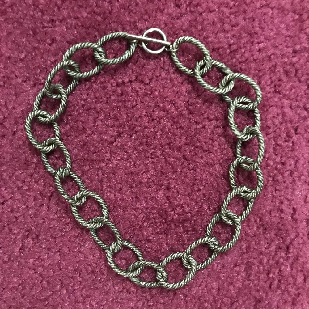 Rustic big link gold copper chain choker - Image 2