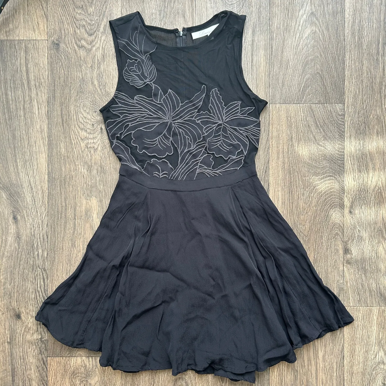 Lovers and Friends Black Wildfire Mini Dress Size Small - Image 2
