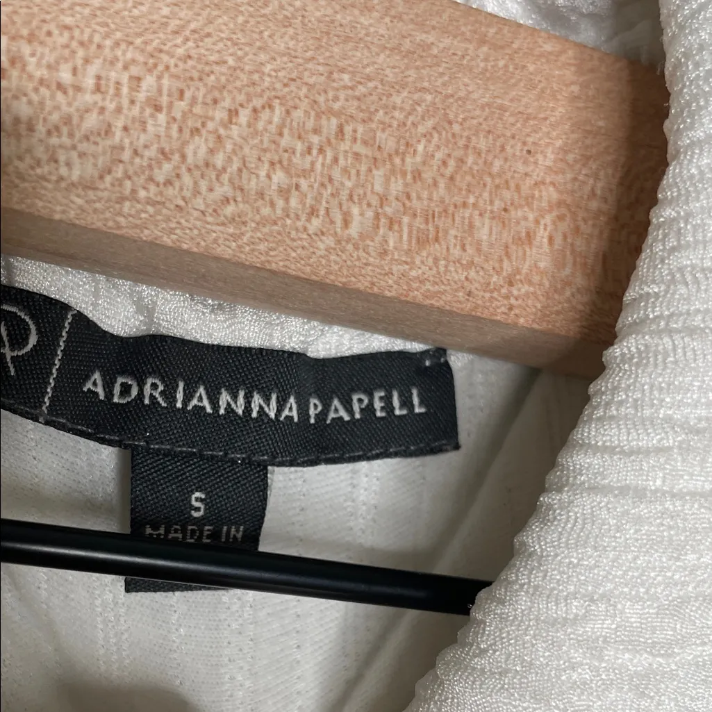 Adrianna Papell Textured White Top - Image 2