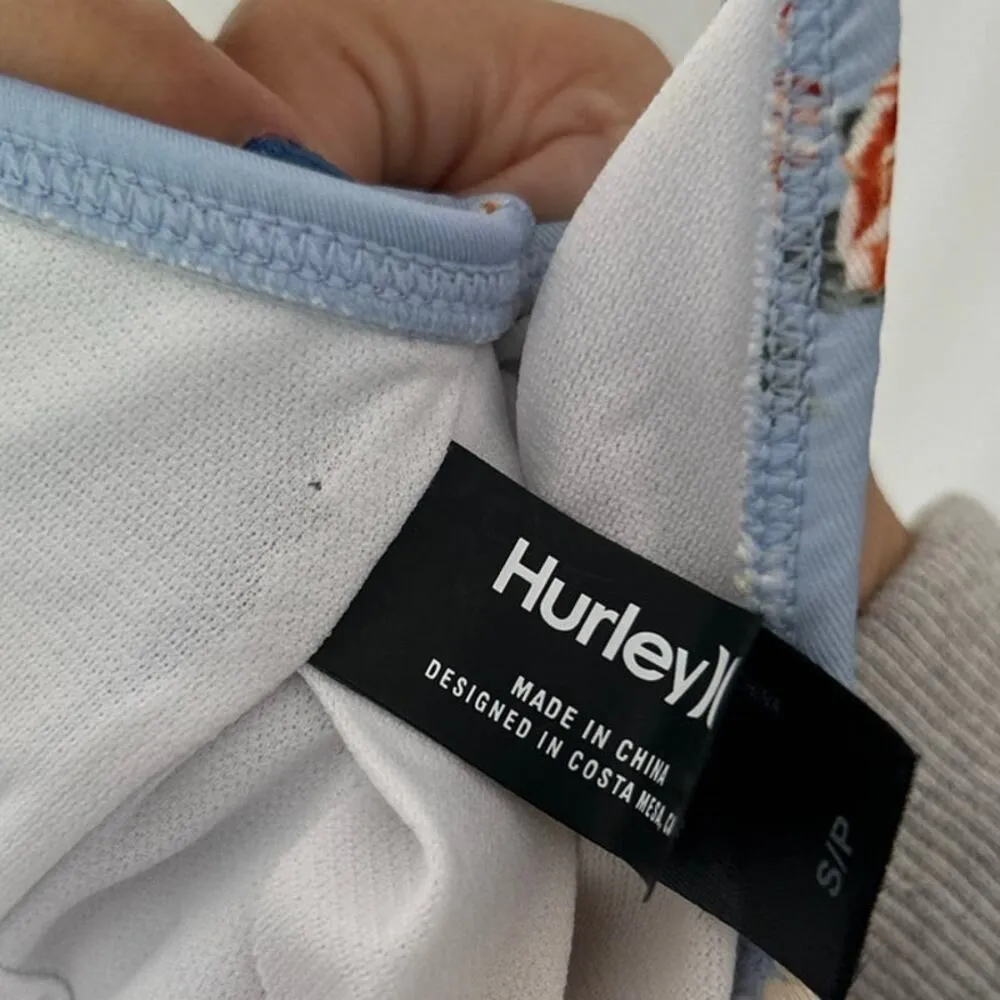 Hurley Floral One Piece Swim Suit Size Small - Image 2