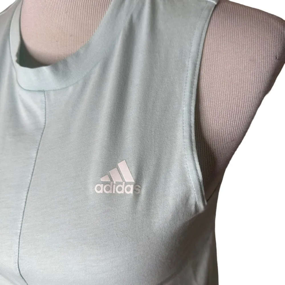 Adidas Cinch Front Sleeveless Top Womens XS Loose‎ Fit Activewear Adjustable NEW - Image 7