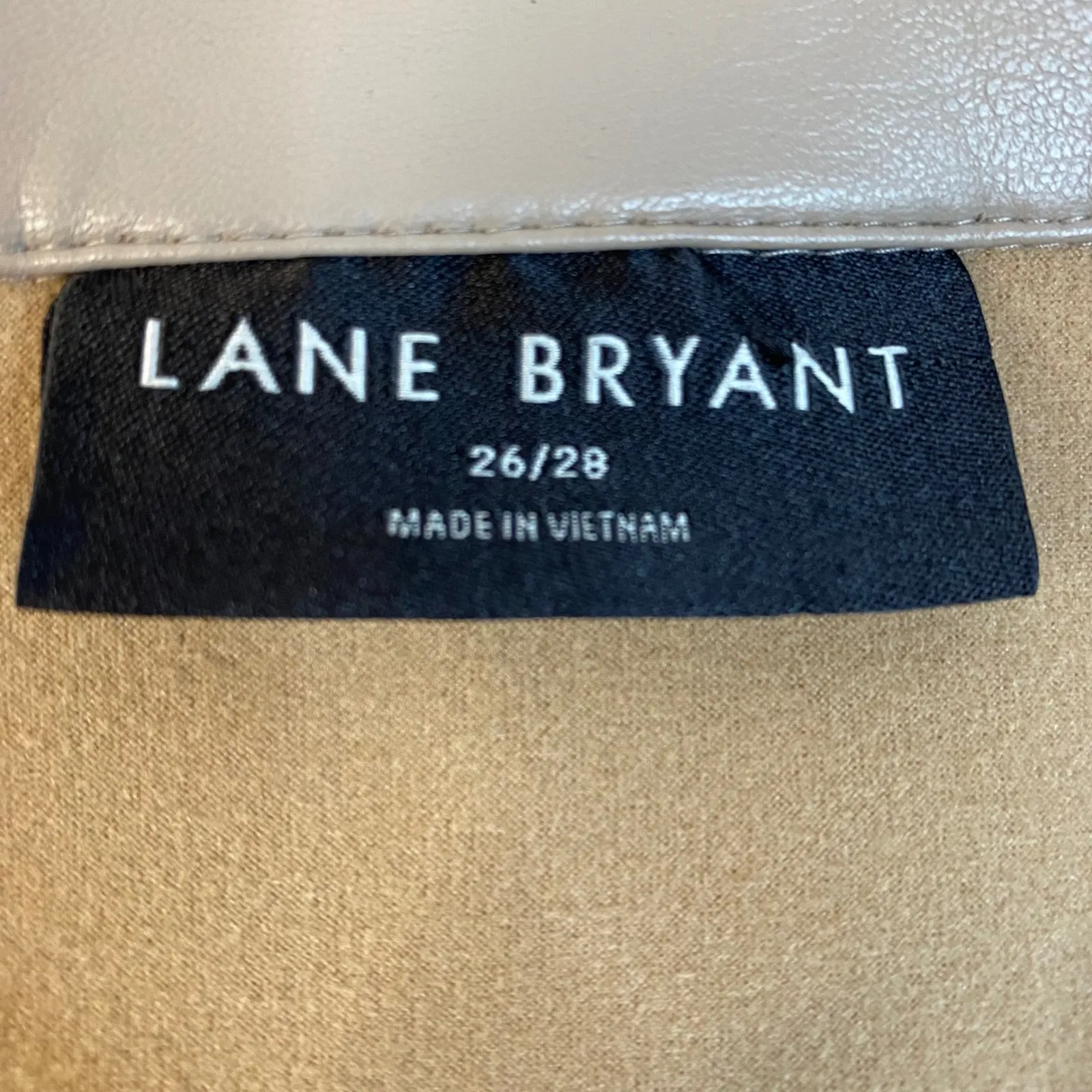 Lane Bryant Shirt Jacket Beige Women's Plus Size 26/28‎ Shacket Button Up EUC - Image 6