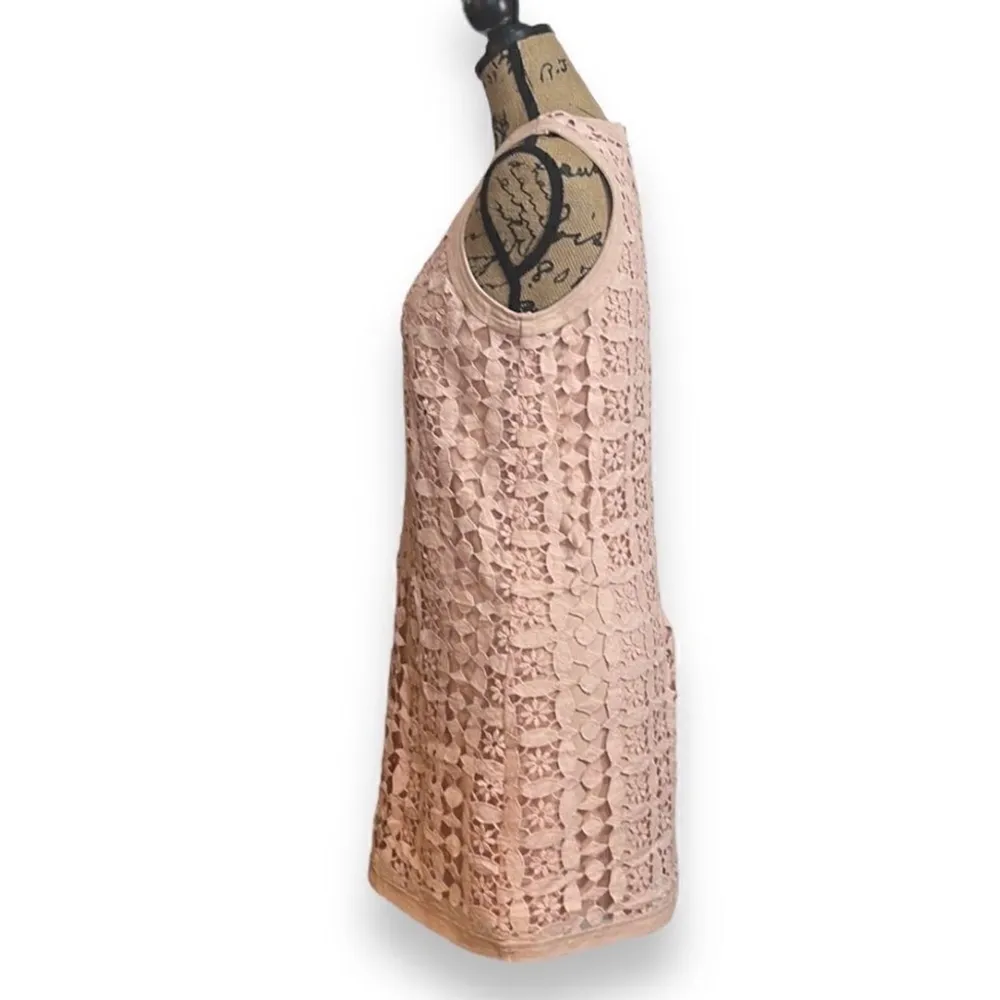 Sugarlips Denim & Lace Pink Sheath Dress Women’s Size Small - Image 6