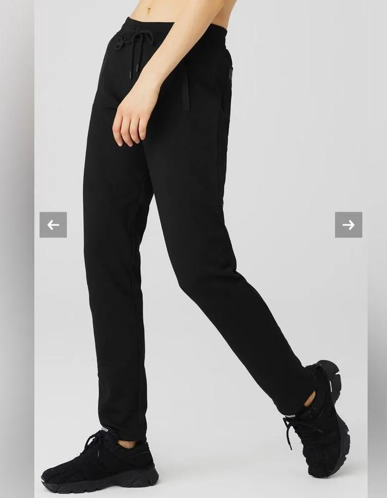 NWT Alo Yoga Nomadic Sweatpants in Black Front & Back Pockets Size S - Image 14