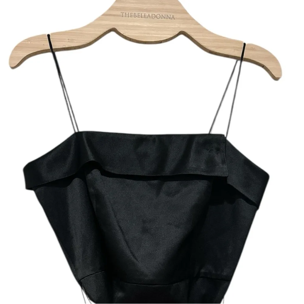 LILLY PULITZER COLLECTION DAZZLING DRESS SLEEVELESS BLACK PINK SATIN FANCY PARTY - Image 4