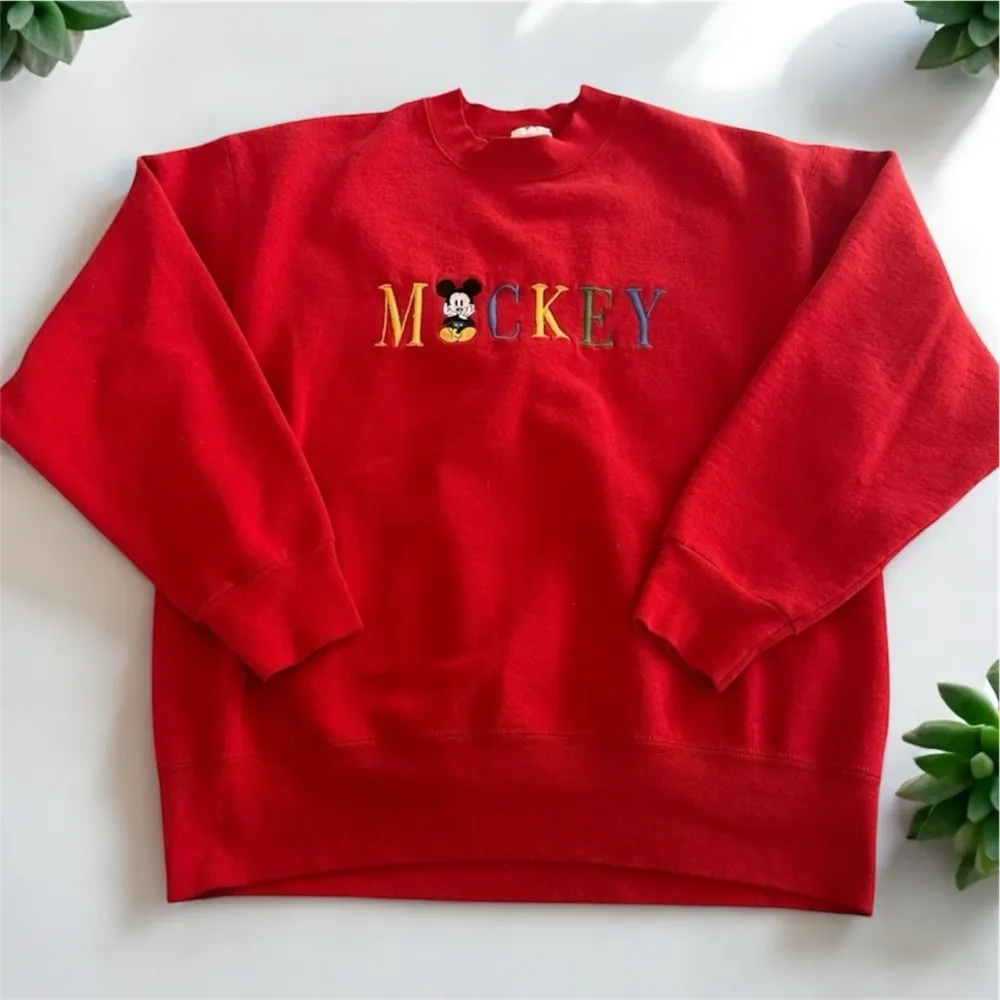 Vintage 90’s Disney Mickey Mouse Crewneck Sweatshirt - Image 2