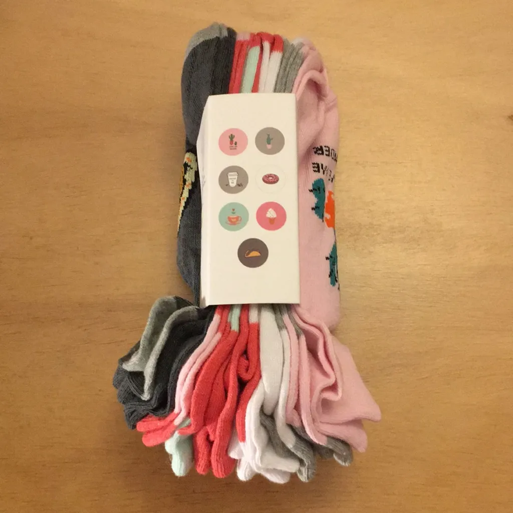New Women’s Sock Hub Assorted Ankle Socks 10 Pairs Size 9 - Image 2