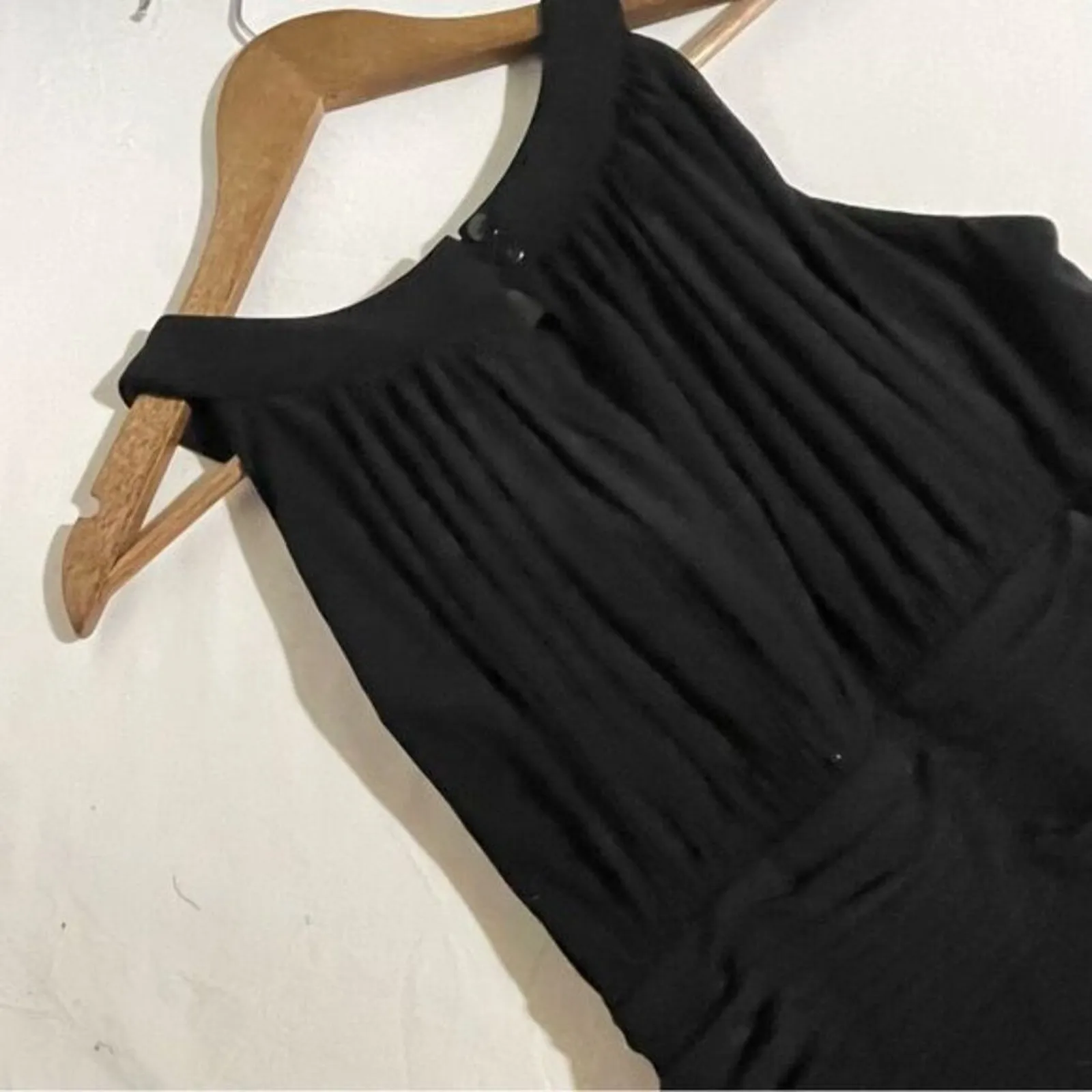 SLNY · Women’s 14 · Black Maxi Dress · Ruched · Sleeveless · Keyhole · Formal - Image 12