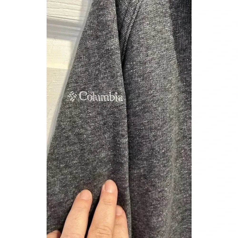 Columbia Women's Heather Gray Pullover Hoodie‎ Sweatshirt Medium - Image 6