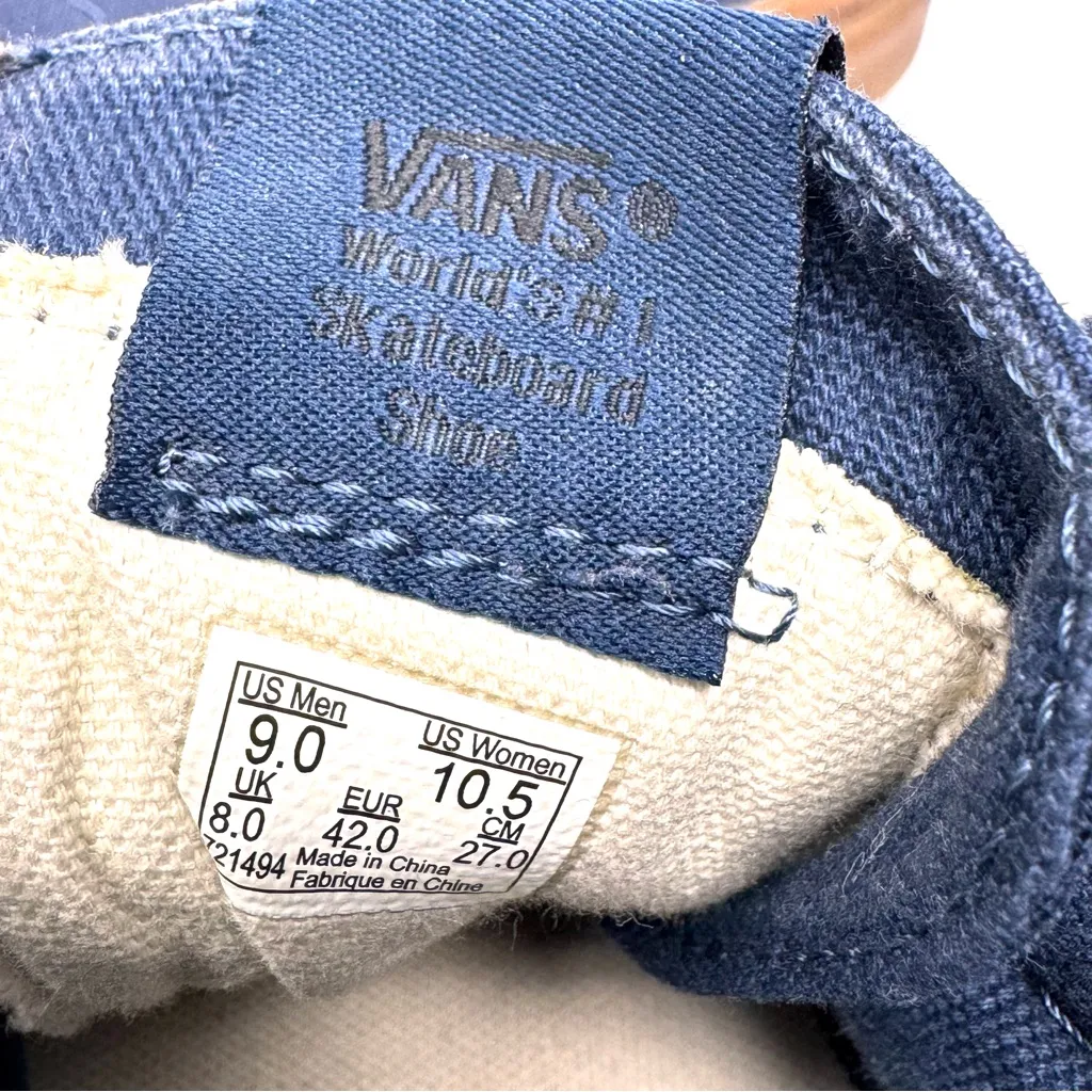 VANS SK8-Hi Reissue Blue fabric high top sneaker, unisex: men’s 9, women’s 10.5 - Image 10