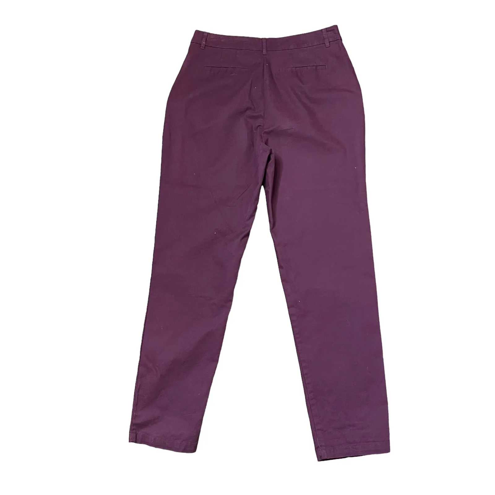 Forever 21 Pants Size 27 Wine‎ 100% Cotton Pleated Womens 27X27.5 - Image 5