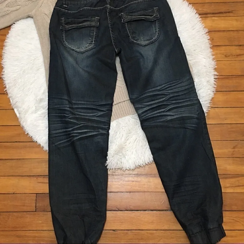 Ardene Jogger Jeans with Belt loops & Pockets Blue Size 6 - Image 5