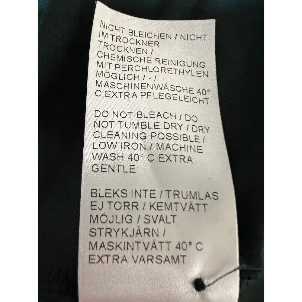 Ritva Falla Tunic Dress Ruffle Hemline Lagenlook Knit Green Women’s XS - Image 11