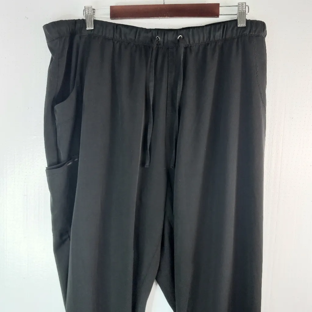 HH Helping Hands 3X Scrub Pants In Black - Image 2