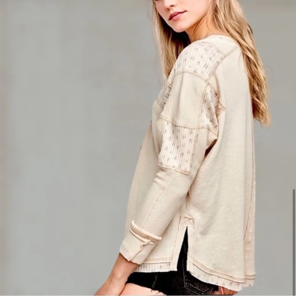 Free People Heart to Heart floral henley - Image 2
