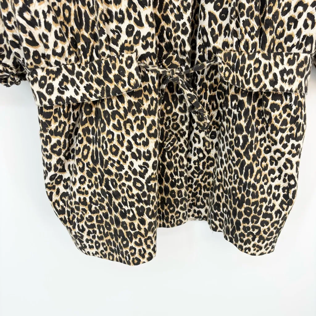 Chloe Leopard Print Coat Size 8 - Image 4
