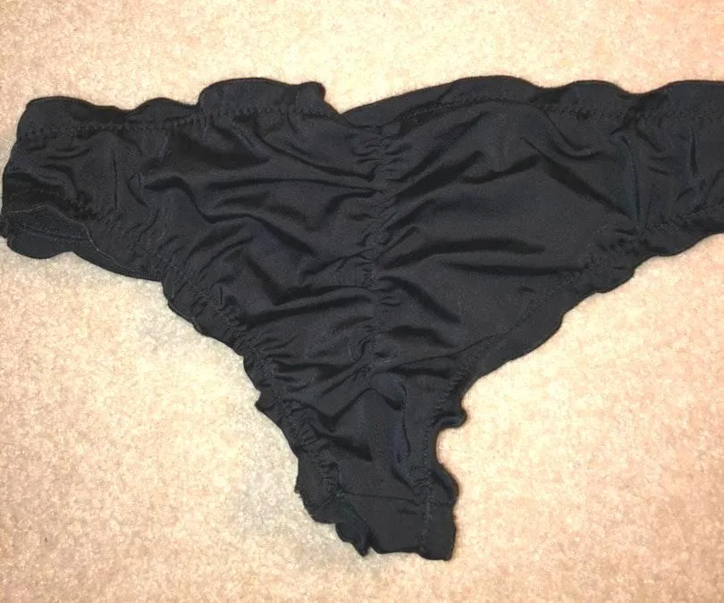 EXPRESS Black Cinched Bikini Bottoms - Image 2