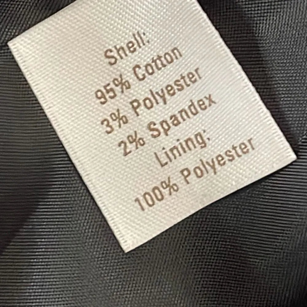 CASLON women's multi color striped black VELVET  BLAZER JACKET size Large Petite - Image 8